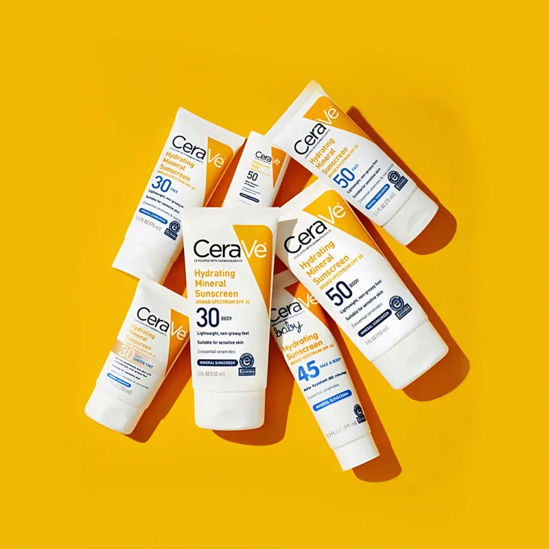 CeraVe Hydrating Mineral Sunscreen SPF 50 Body Lotion 150ml - Image 4
