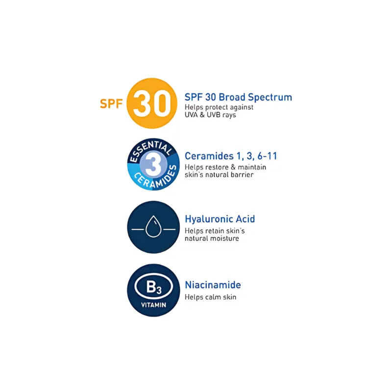 CeraVe AM Facial Moisturising Lotion with Sunscreen SPF 30 - Image 9
